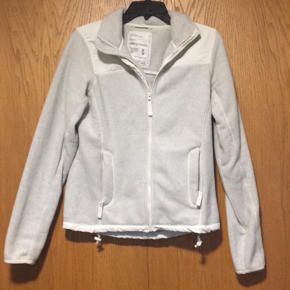 Light gray Aeropostale fleece jacket